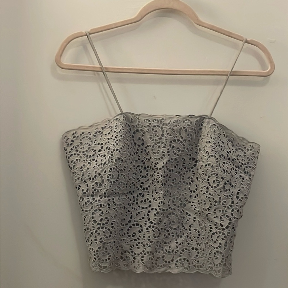 Oscar by Oscar de la Renta crop top